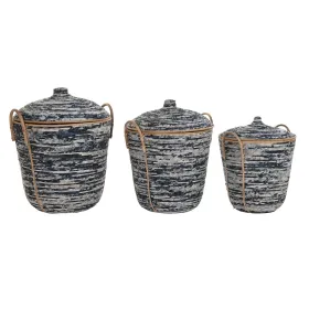 Grozs DKD Home Decor Balts Melns Dabisks