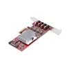 USB Cable Startech P10Q4C-USB-CARD Red