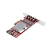 USB Cable Startech P10Q4C-USB-CARD Red
