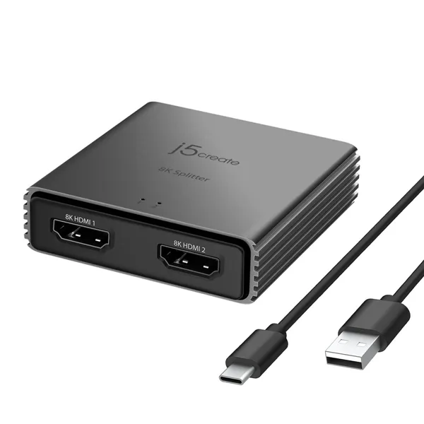 USB Cable j5create JDSH812-N Grey