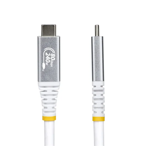 USB Cable Startech CC150CM80GUSB4CABLEW White 1,5 m