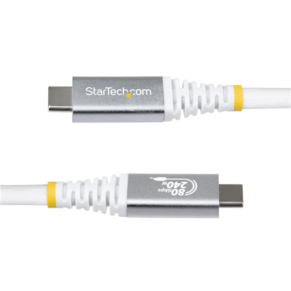 USB Cable Startech CC150CM80GUSB4CABLEW White 1,5 m