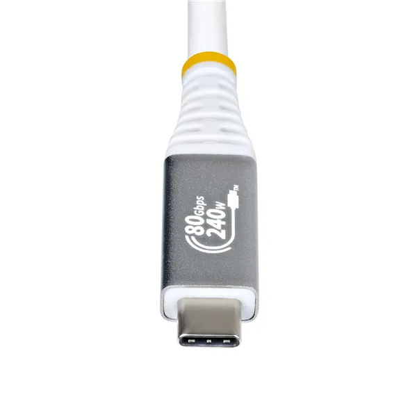 USB Cable Startech CC150CM80GUSB4CABLEW White 1,5 m