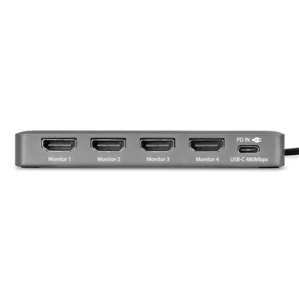 USB Cable Startech QUAD-USB-HDMI-ADAPT Grey