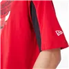 Men’s Short Sleeve T-Shirt New Era NBA MESH PANEL OS TEE CHIBU 60435481  Red (L)