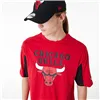 Men’s Short Sleeve T-Shirt New Era NBA MESH PANEL OS TEE CHIBU 60435481  Red (L)