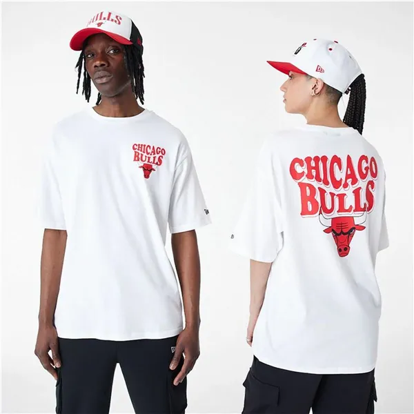 Men’s Short Sleeve T-Shirt New Era  SCRIPT OS TEE CHIBUL 60435518 White (S)