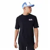 Short-sleeve Sports T-shirt New Era  WORDMARK OS TEE NEYYAN 60435524  Black (L)