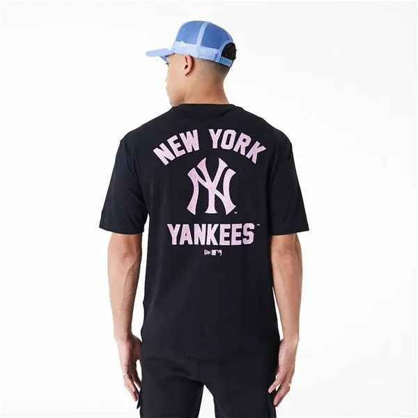 Short-sleeve Sports T-shirt New Era  WORDMARK OS TEE NEYYAN 60435524  Black (L)