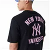 Short-sleeve Sports T-shirt New Era  WORDMARK OS TEE NEYYAN 60435524  Black (L)