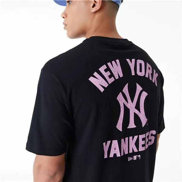 Short-sleeve Sports T-shirt New Era  WORDMARK OS TEE NEYYAN 60435524  Black (M)