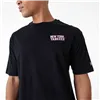 Short-sleeve Sports T-shirt New Era  WORDMARK OS TEE NEYYAN 60435524  Black (M)