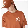 Short-sleeve Sports T-shirt New Era LEAGUE ESSNTLS LC OS TEE NEYYAN 60435552 Brown (XL)