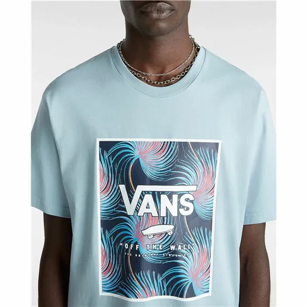 Men’s Short Sleeve T-Shirt Vans VN0A5E7YCZI1 Sky blue