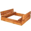 Деревянная песочница Springos SB120SI 120x120см