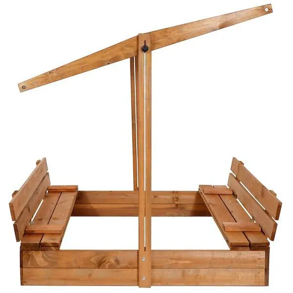 Деревянная песочница Springos SB120RSET 120x120см