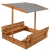 Medinė smėlio dėžė Springos SB120RSET 120x120cm