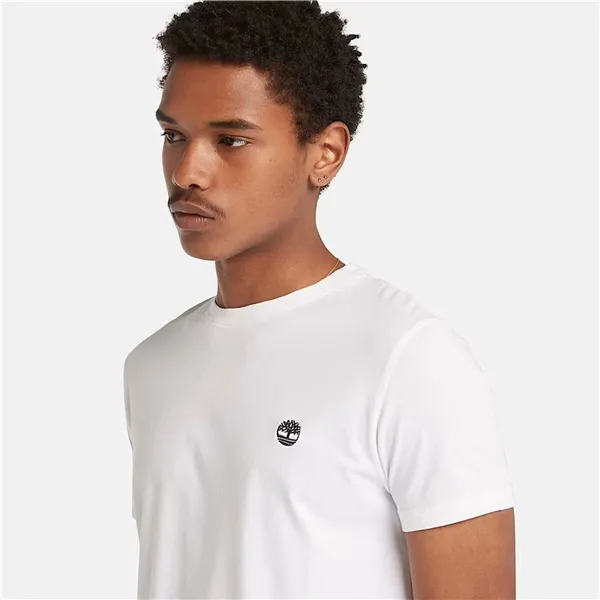 Men’s Short Sleeve T-Shirt Timberland TB0A2BPR1001 White (S)