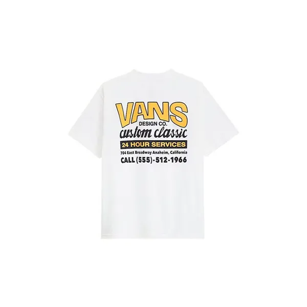 Men’s Short Sleeve T-Shirt Vans VN000M60FLB1 White (XL)