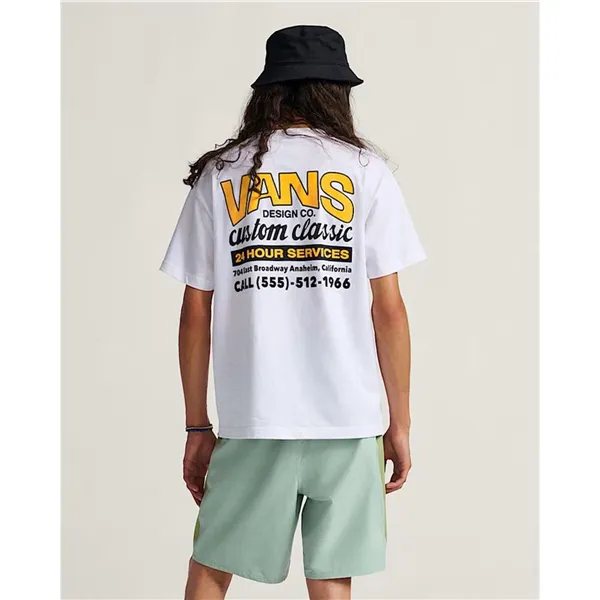 Men’s Short Sleeve T-Shirt Vans VN000M60FLB1 White (XL)