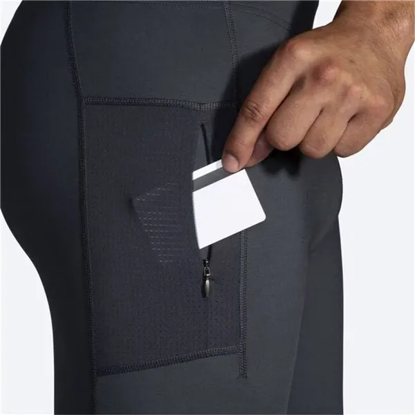 Sports Leggings for Men Brooks Run Visible Black (S)