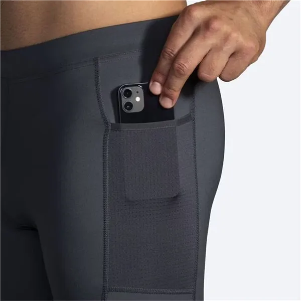 Sports Leggings for Men Brooks Run Visible Black (S)
