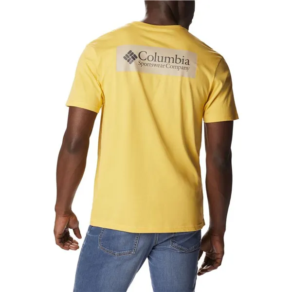 Men’s Short Sleeve T-Shirt Columbia 1834041742 Yellow