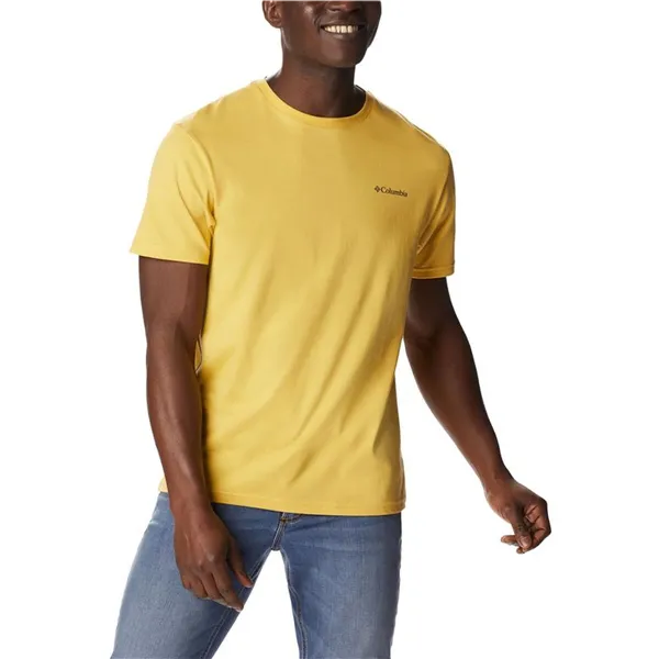 Men’s Short Sleeve T-Shirt Columbia 1834041742 Yellow