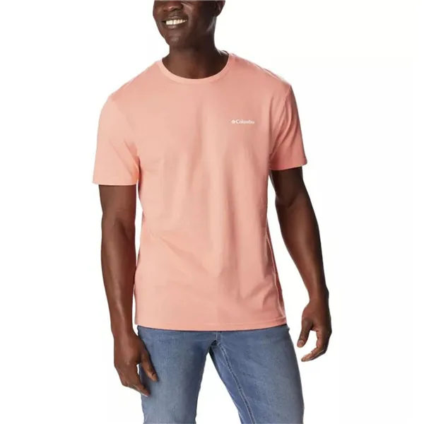 Men’s Short Sleeve T-Shirt Columbia 1834041879 Salmon (XS)