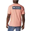 Men’s Short Sleeve T-Shirt Columbia 1834041879 Salmon (XS)