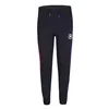 Long Sports Trousers Converse Throwback Side Stripe Black