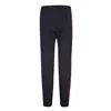 Long Sports Trousers Converse Throwback Side Stripe Black