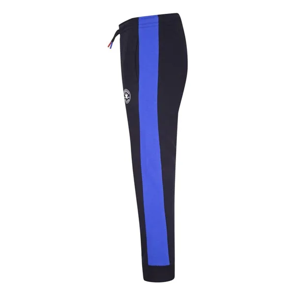 Long Sports Trousers Converse Throwback Side Stripe Black