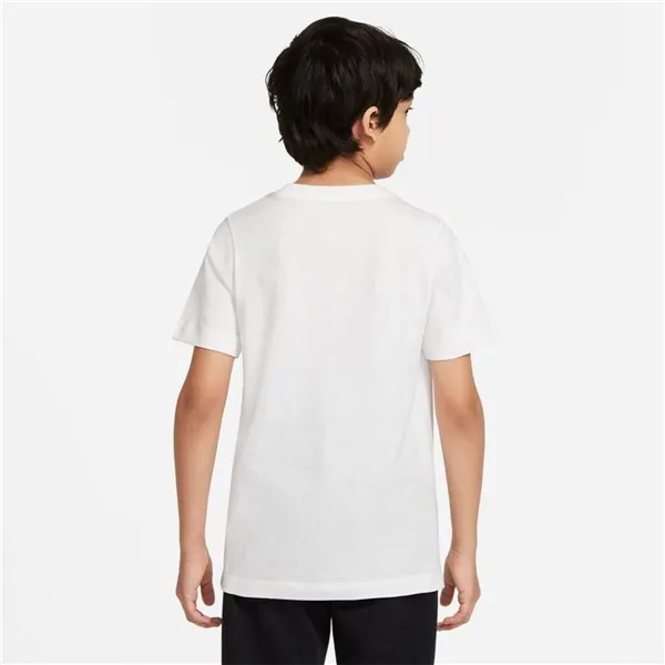Child's Short Sleeve T-Shirt Nike DO1824-100 White (7-8 Years)