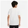 Child's Short Sleeve T-Shirt Nike DO1824-100 White (7-8 Years)