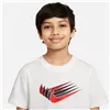 Child's Short Sleeve T-Shirt Nike DO1824-100 White (7-8 Years)
