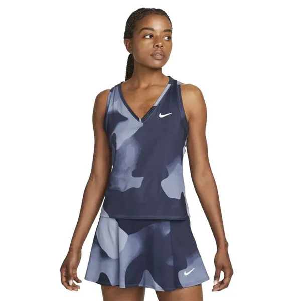 Tank Top Women Nike DD8847-493 Navy Blue (XS)