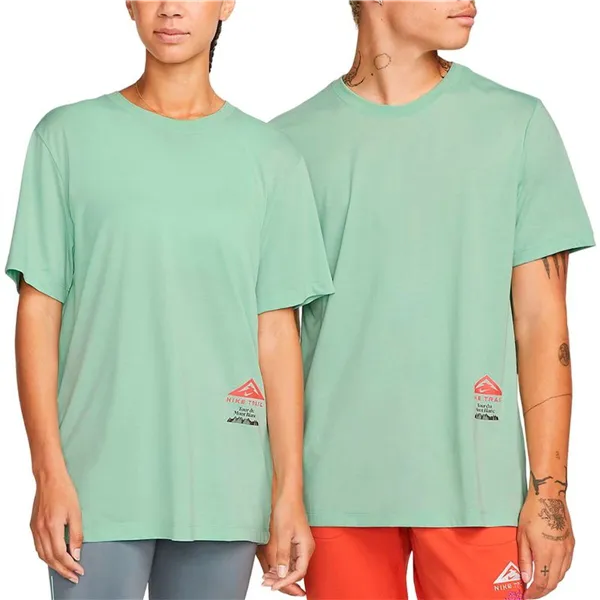 Unisex Short Sleeve T-Shirt Nike DR7671-308 Light Green (XS)