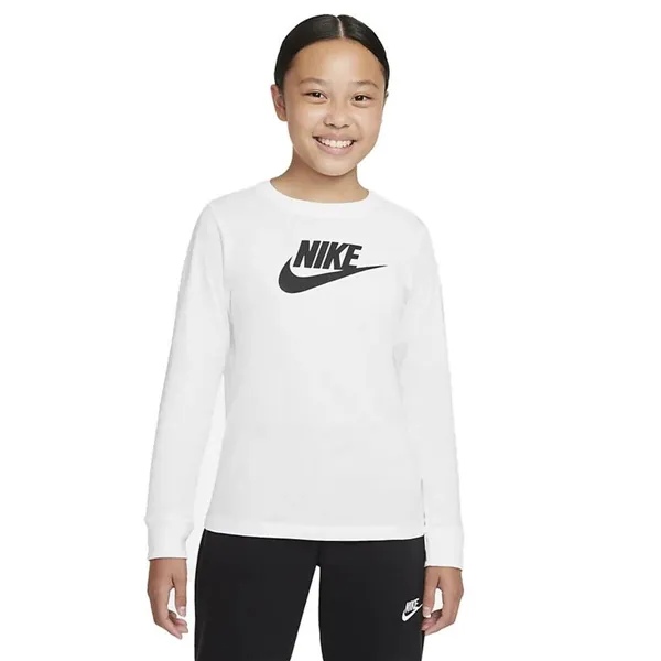 Children’s Long Sleeve T-shirt Nike CZ1260-100 White