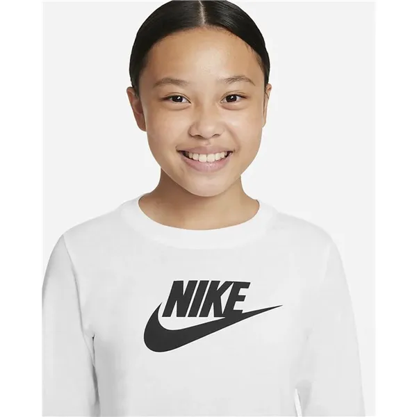 Children’s Long Sleeve T-shirt Nike CZ1260-100 White