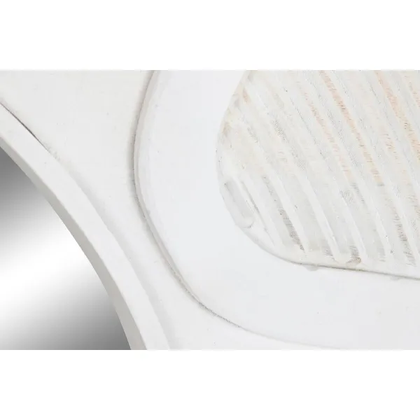 Seinapeegel DKD Home Decor Valge