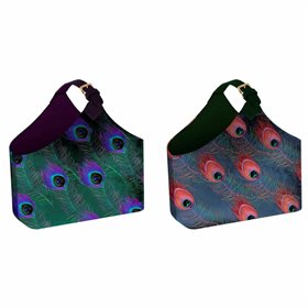 Magazine rack DKD Home Decor Polyester (2 pcs) (45 x 20 x 40 cm)