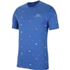 Men’s Short Sleeve T-Shirt Nike CW0477-430 Indigo (XS)