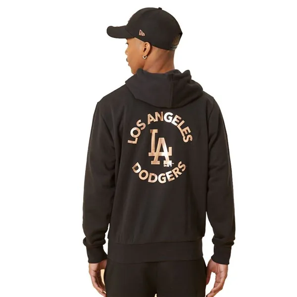 Men’s Hoodie New Era LA Dodger Metallic Logo Black M Black