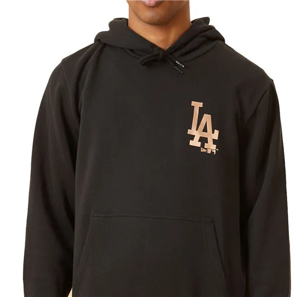 Men’s Hoodie New Era LA Dodger Metallic Logo Black M Black