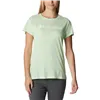 Women’s Short Sleeve T-Shirt Columbia 1992134372 Light Green