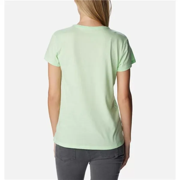 Women’s Short Sleeve T-Shirt Columbia 1992134372 Light Green