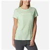 Women’s Short Sleeve T-Shirt Columbia 1992134372 Light Green
