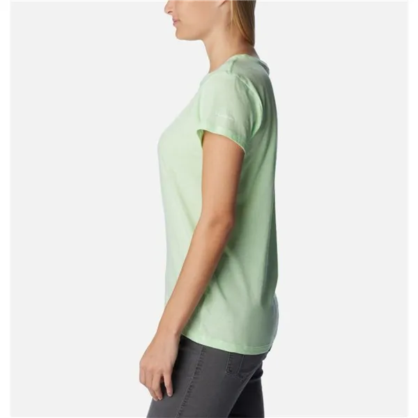 Women’s Short Sleeve T-Shirt Columbia 1992134372 Light Green