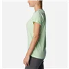 Women’s Short Sleeve T-Shirt Columbia 1992134372 Light Green